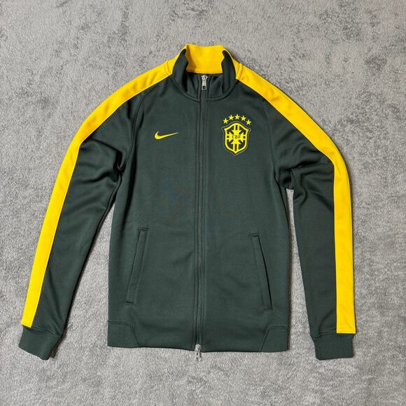 Nike Other - Y2K NIKE Brazil National Team 2013/2014 Anthem Track Jacket S Full Zip Green